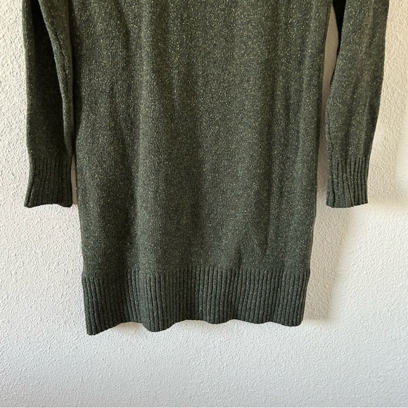 Club Monaco Women’s Wool Silk Blend Knit Dress Sz Small Green Holiday Fall Party - Picture 8 of 11